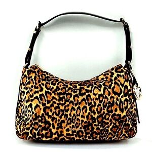 Michael Kors Nayla Leopard Calf Hair Shoulder Bag NWOT Sold Out $558
